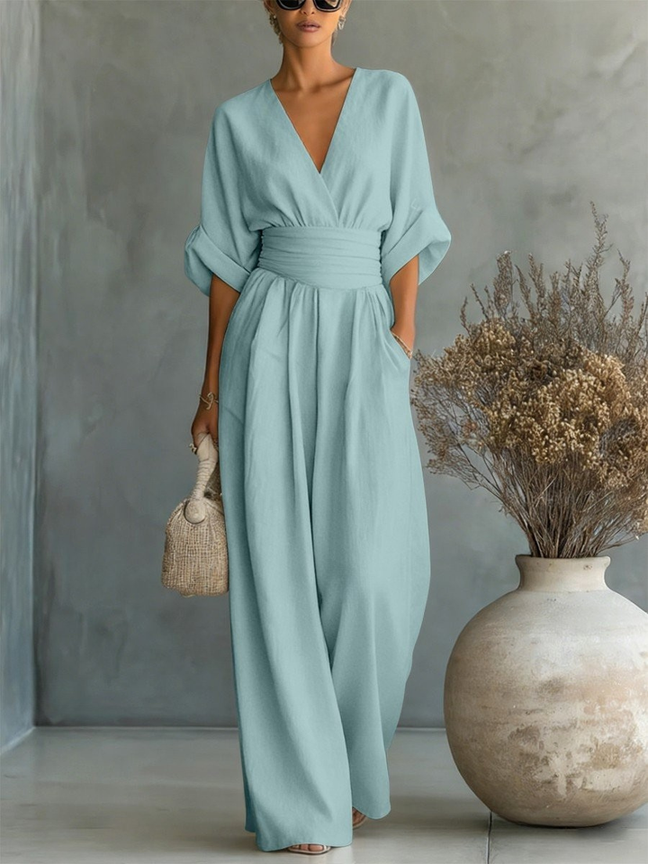 Liadan | Wide-Leg Wrap Jumpsuit