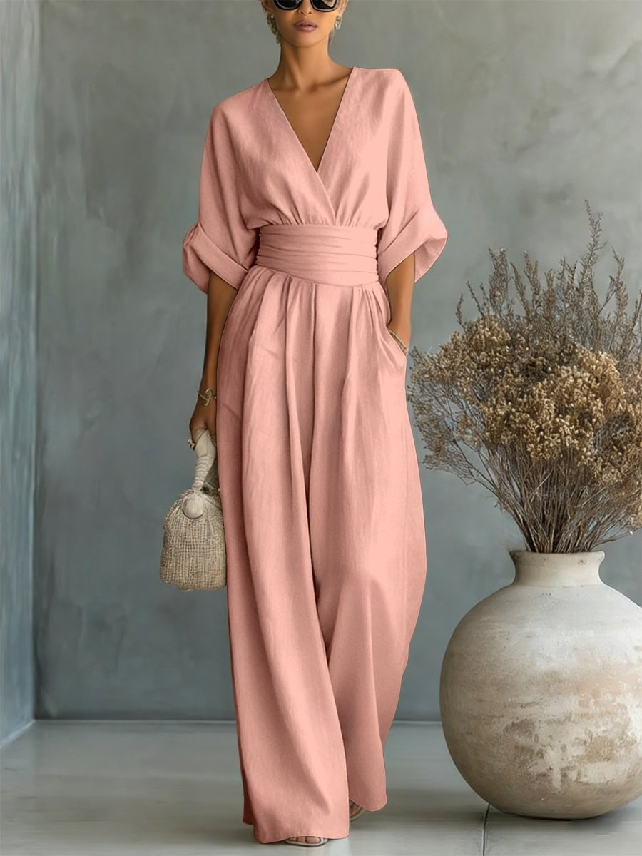 Liadan | Wide-Leg Wrap Jumpsuit