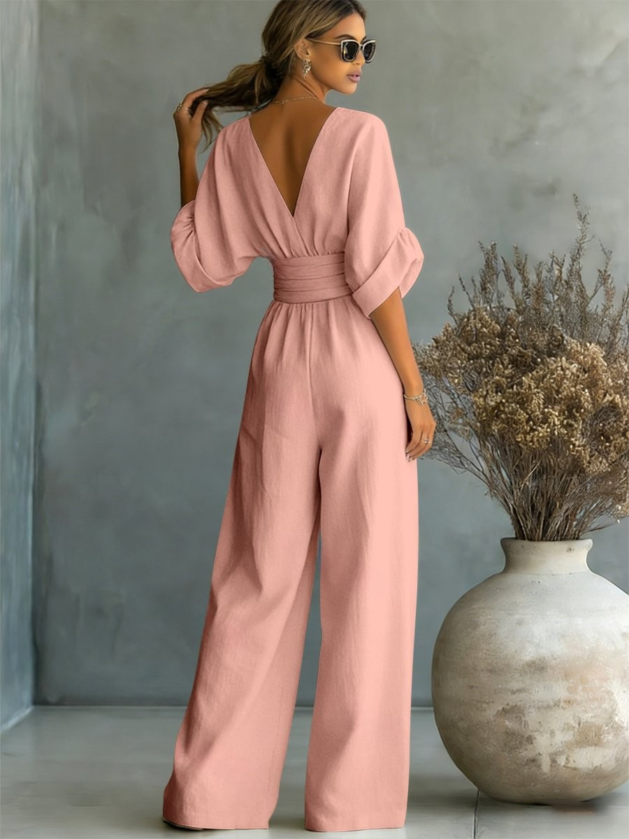 Liadan | Wide-Leg Wrap Jumpsuit