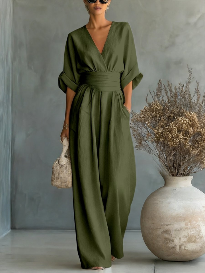Liadan | Wide-Leg Wrap Jumpsuit