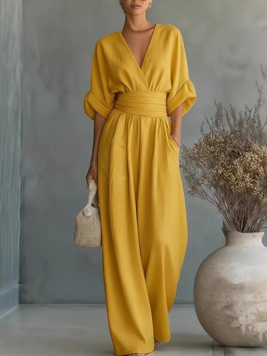 Liadan | Wide-Leg Wrap Jumpsuit