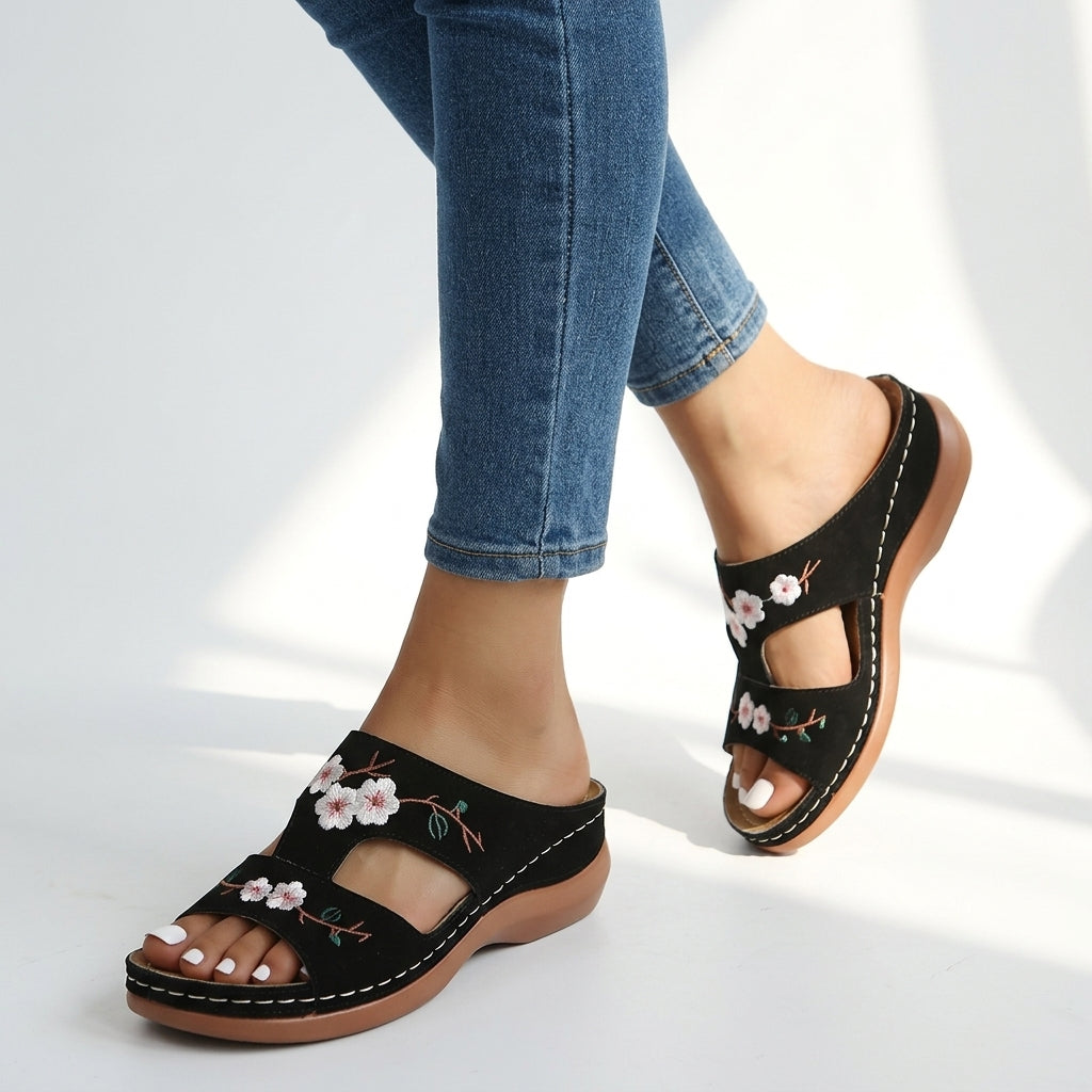 Ella Floral Orthopedic Sandals