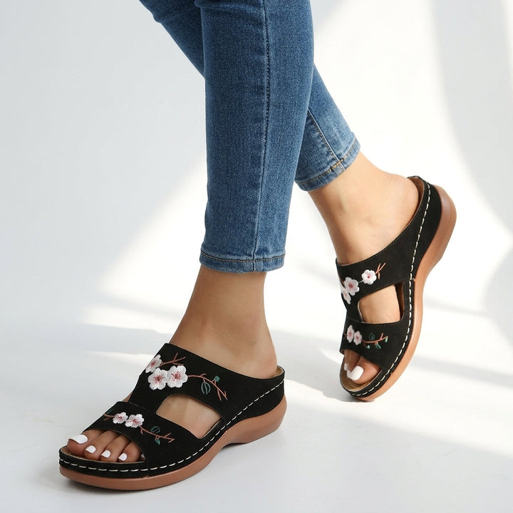 Ella Floral Orthopedic Sandals