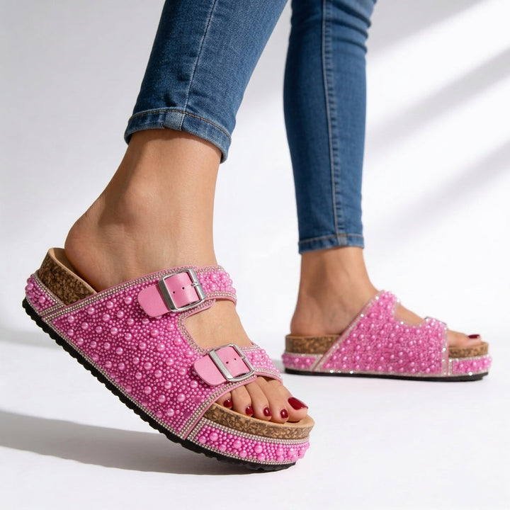 Aurelie Crystal Slides
