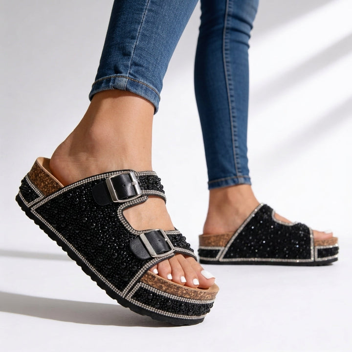 Aurelie Crystal Slides