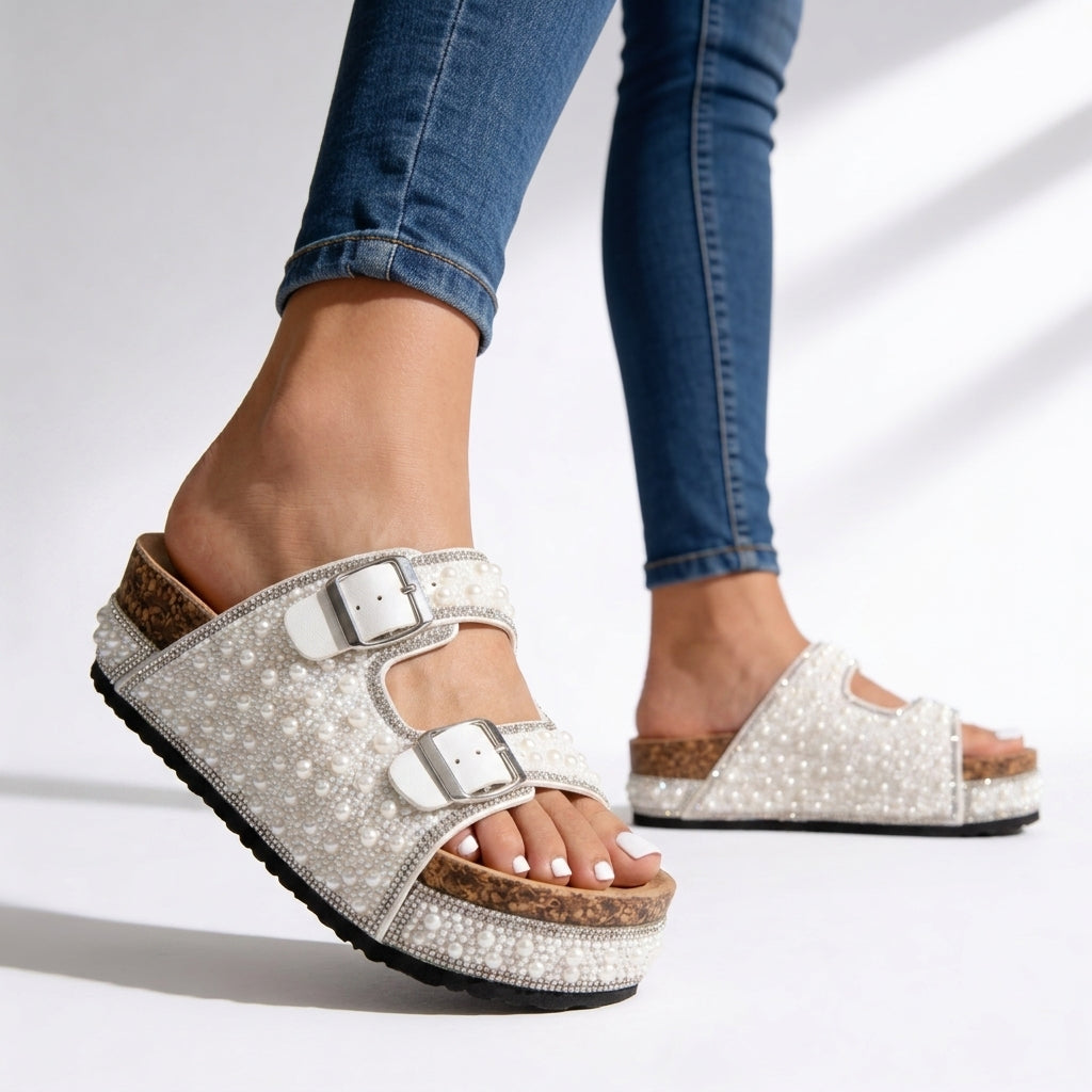 Aurelie Crystal Slides