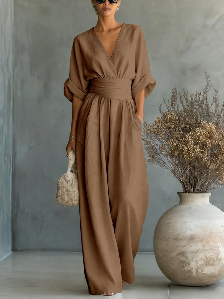 Liadan | Wide-Leg Wrap Jumpsuit