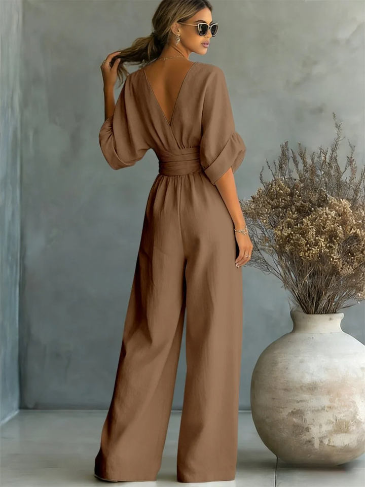 Liadan | Wide-Leg Wrap Jumpsuit