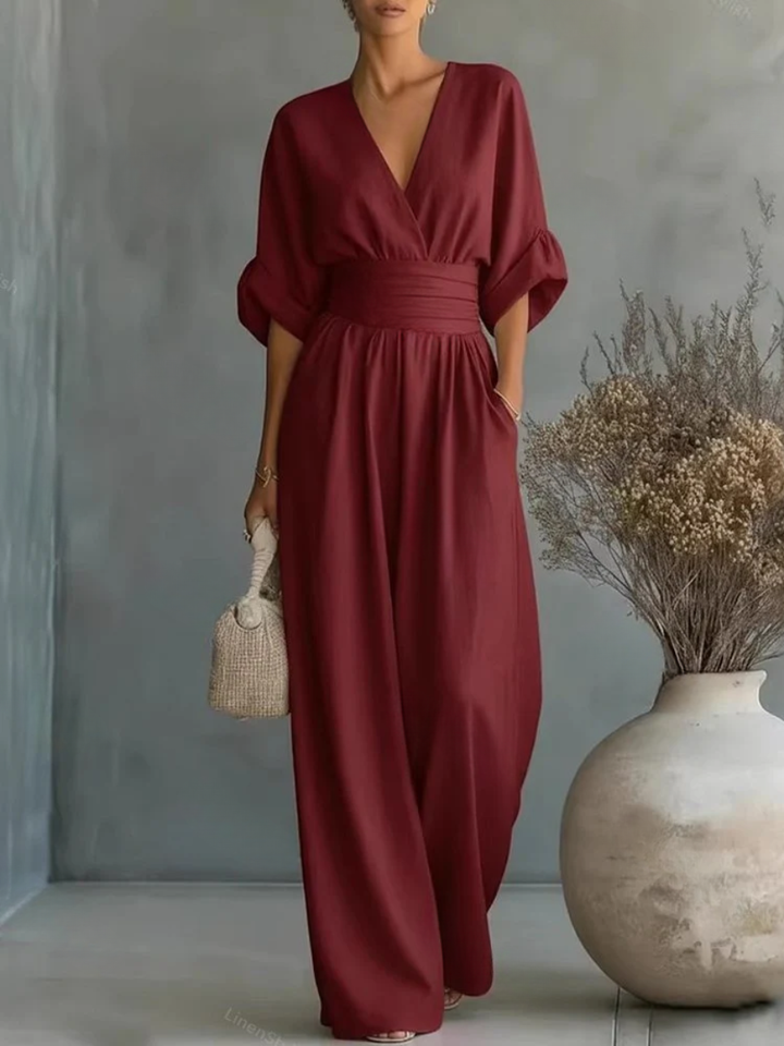 Liadan | Wide-Leg Wrap Jumpsuit