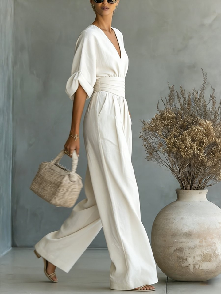Liadan | Wide-Leg Wrap Jumpsuit
