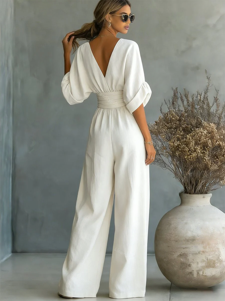 Liadan | Wide-Leg Wrap Jumpsuit