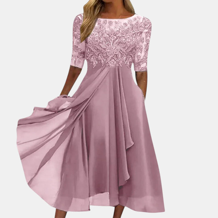 Rose | Layered Lace Occasion Dress