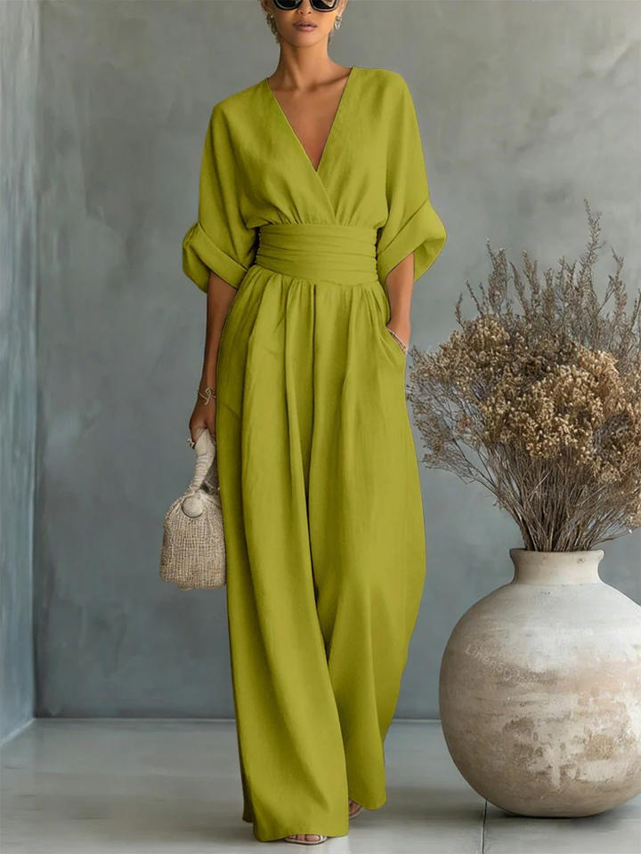 Liadan | Wide-Leg Wrap Jumpsuit