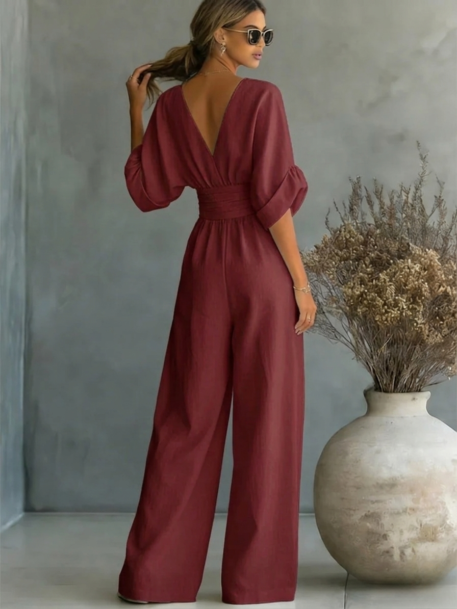 Liadan | Wide-Leg Wrap Jumpsuit