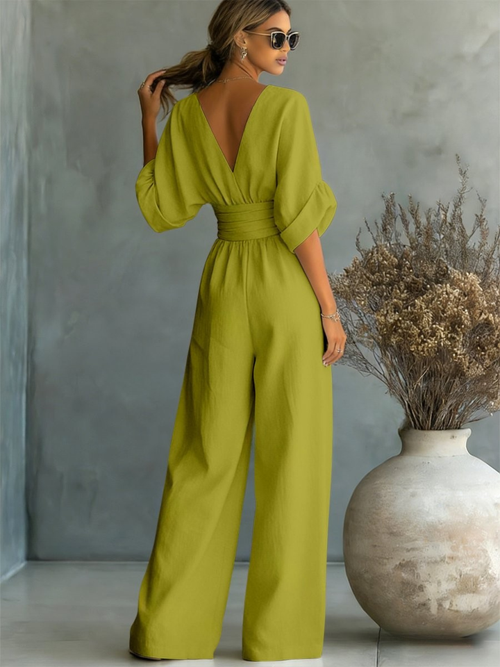 Liadan | Wide-Leg Wrap Jumpsuit