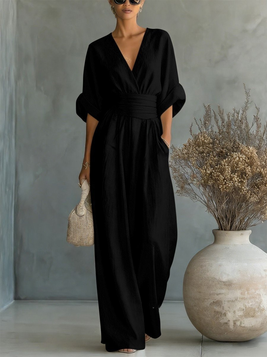 Liadan | Wide-Leg Wrap Jumpsuit