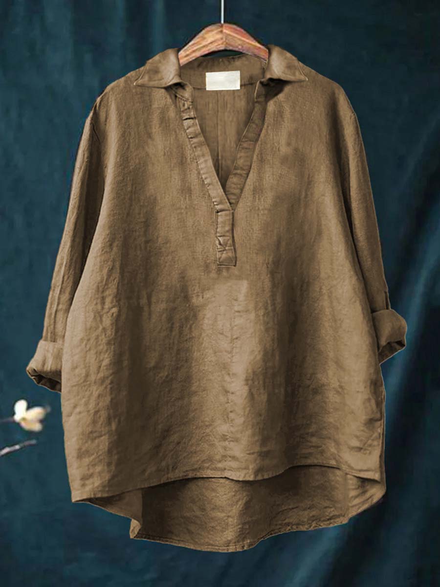 LAILA | Elegant Summer Linen Blouse