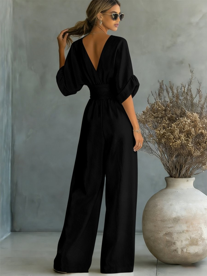 Liadan | Wide-Leg Wrap Jumpsuit
