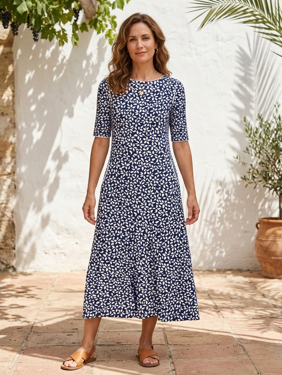 Brigid | Botanical Midi Dress