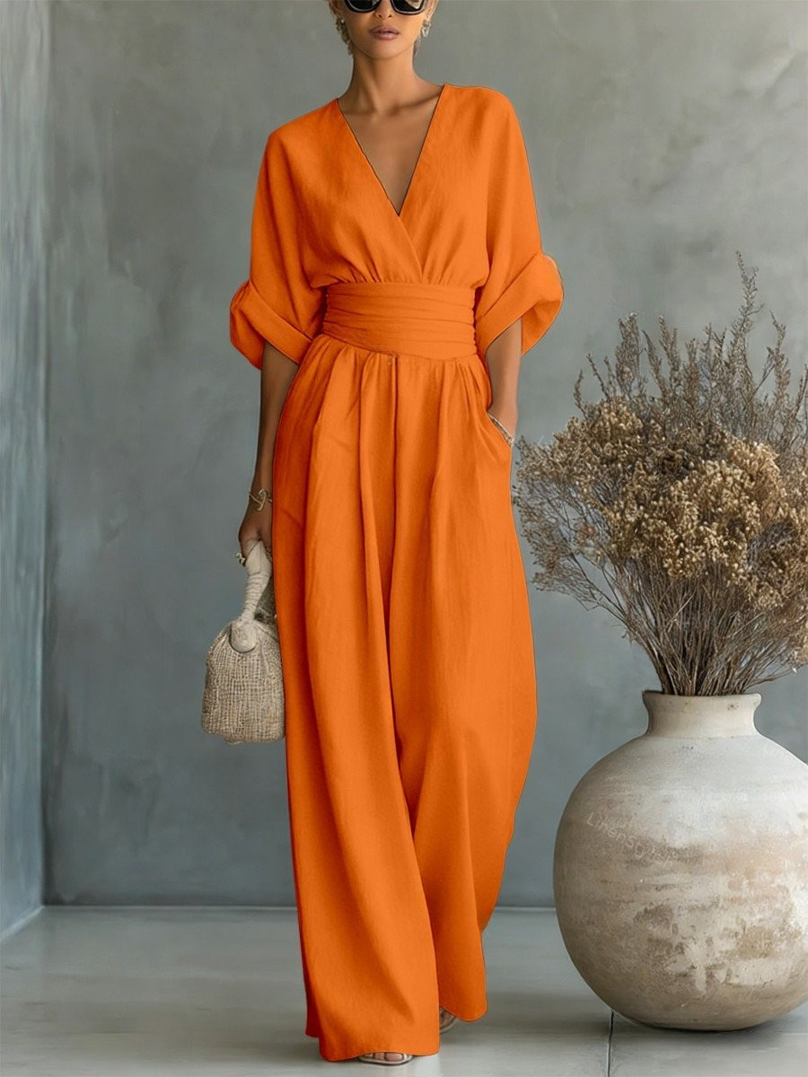 Liadan | Wide-Leg Wrap Jumpsuit