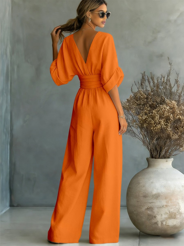 Liadan | Wide-Leg Wrap Jumpsuit