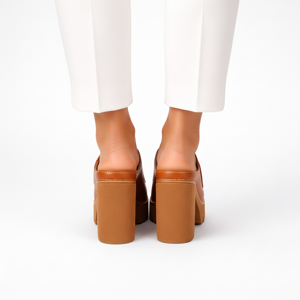 Blanaid | Chunky Heel Mule