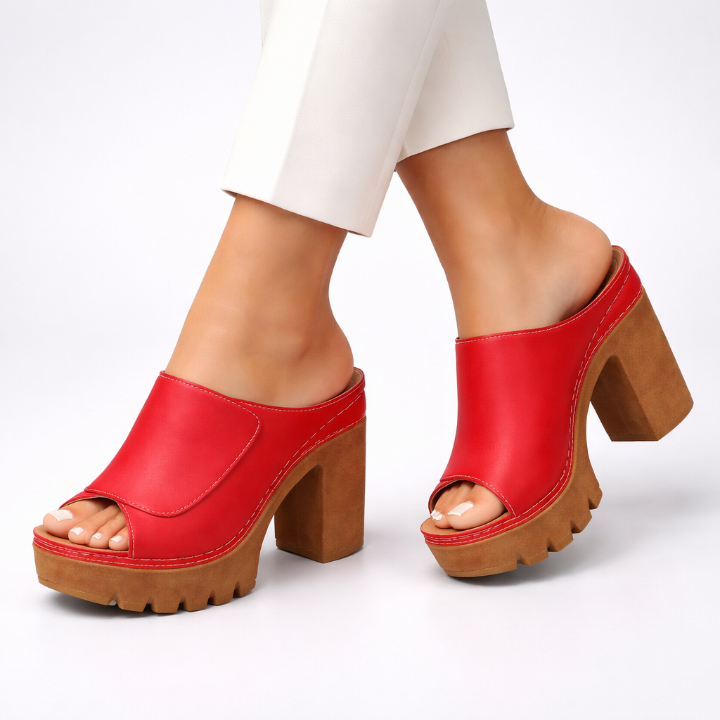Blanaid | Chunky Heel Mule