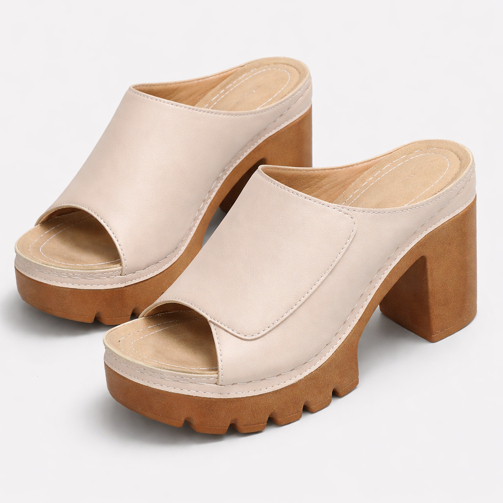 Blanaid | Chunky Heel Mule