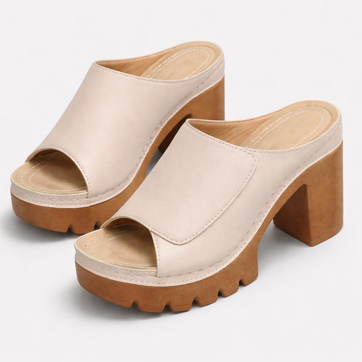 Blanaid | Chunky Heel Mule