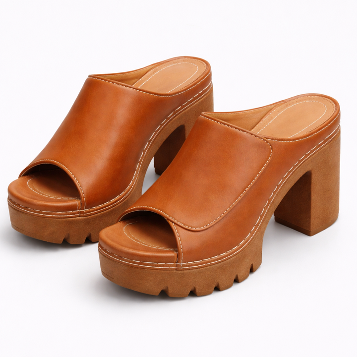 Blanaid | Chunky Heel Mule