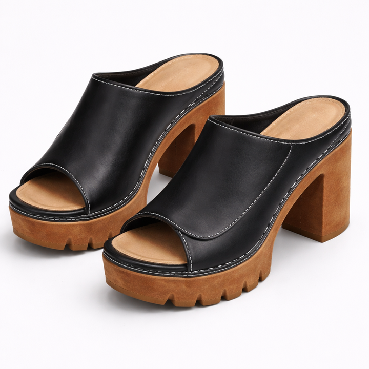 Blanaid | Chunky Heel Mule