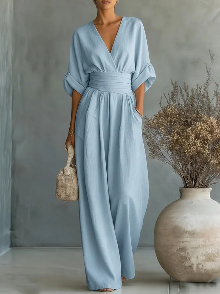 Liadan | Wide-Leg Wrap Jumpsuit