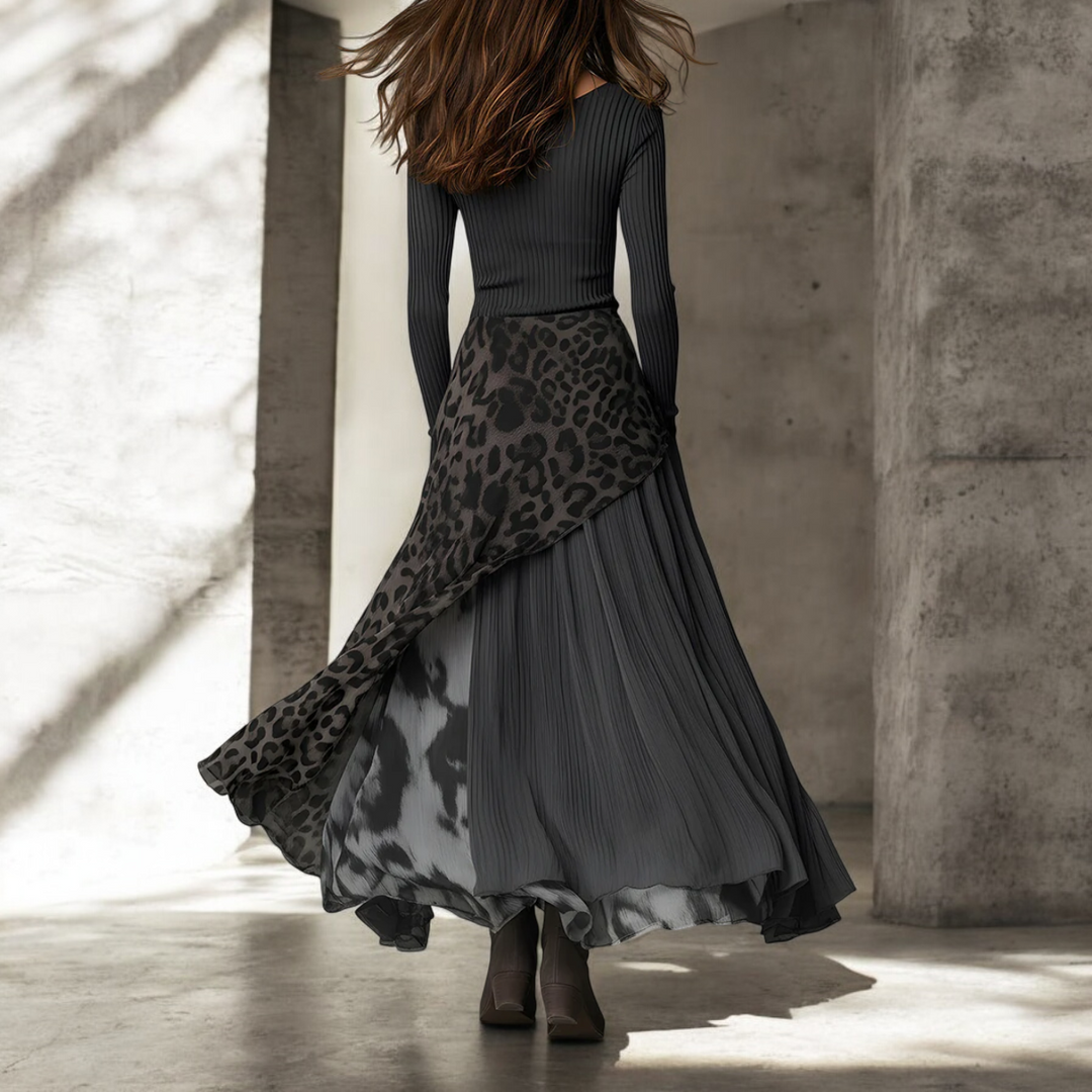 Ciara | Long Leopard Dress