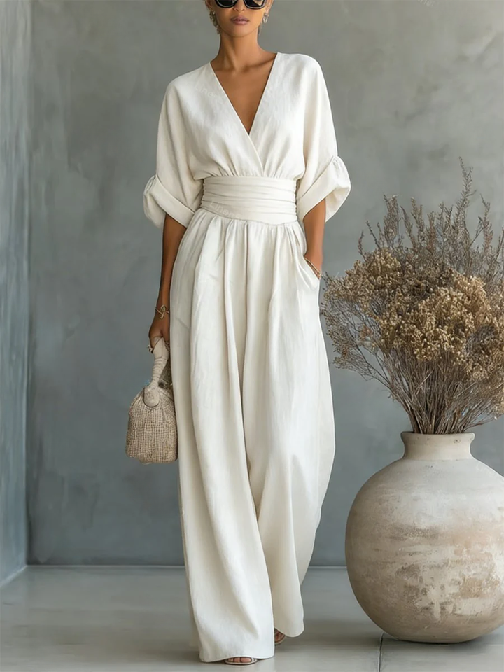 Liadan | Wide-Leg Wrap Jumpsuit