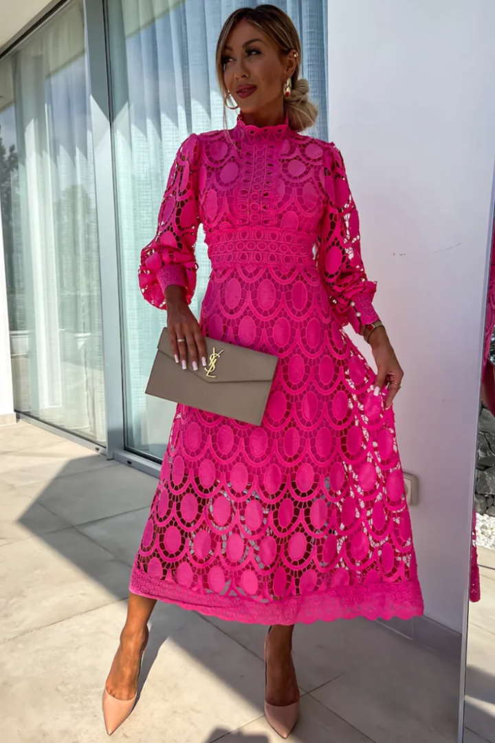 Laoise | Full Lace Occasion Midi Dress