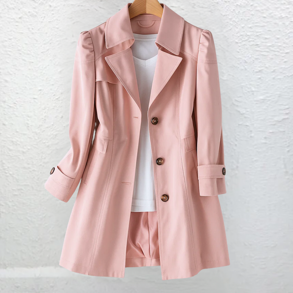 Vera | Elegant Vintage Summer Coat - Pink