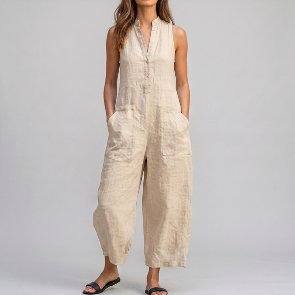 Nessa | Sleeveless Wide-Leg Jumpsuit