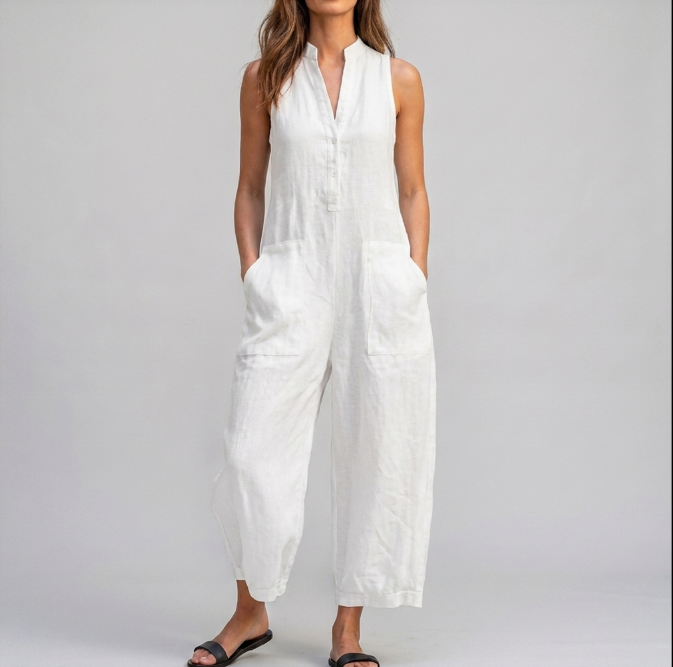 Nessa | Sleeveless Wide-Leg Jumpsuit