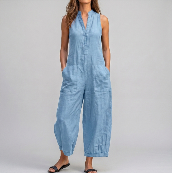 Nessa | Sleeveless Wide-Leg Jumpsuit