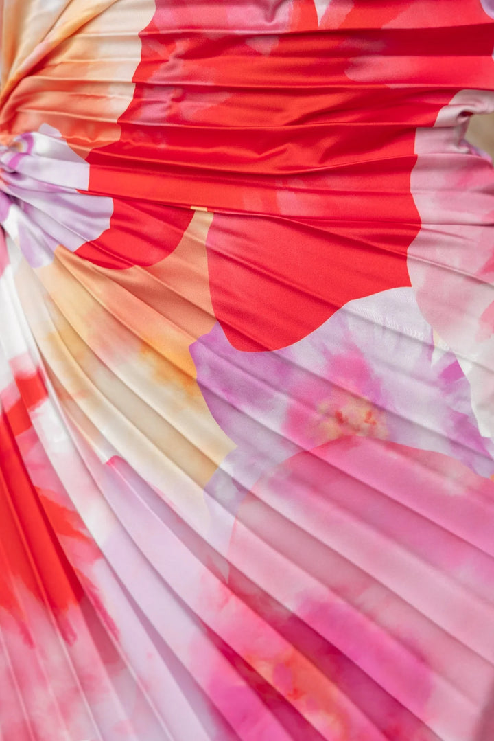 Kacie - Pleated Summer Maxi Dress