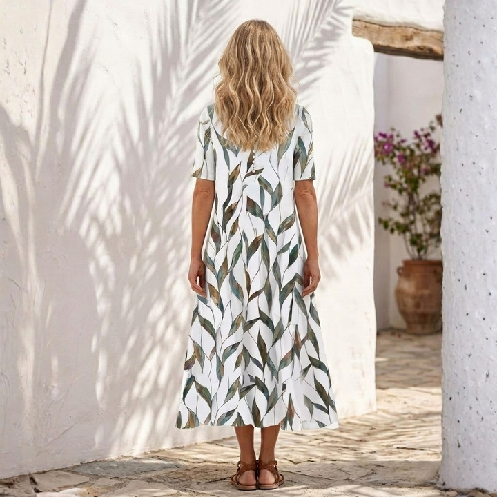 Brigid | Botanical Midi Dress