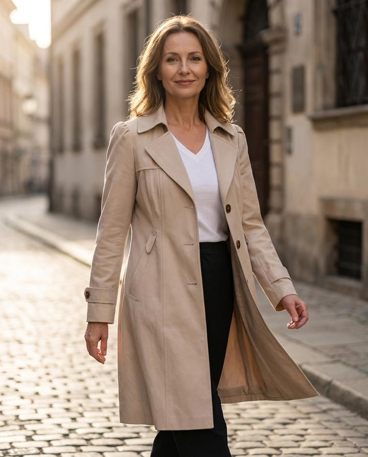 Vera | Elegant Vintage Summer Coat - Lifestyle 2
