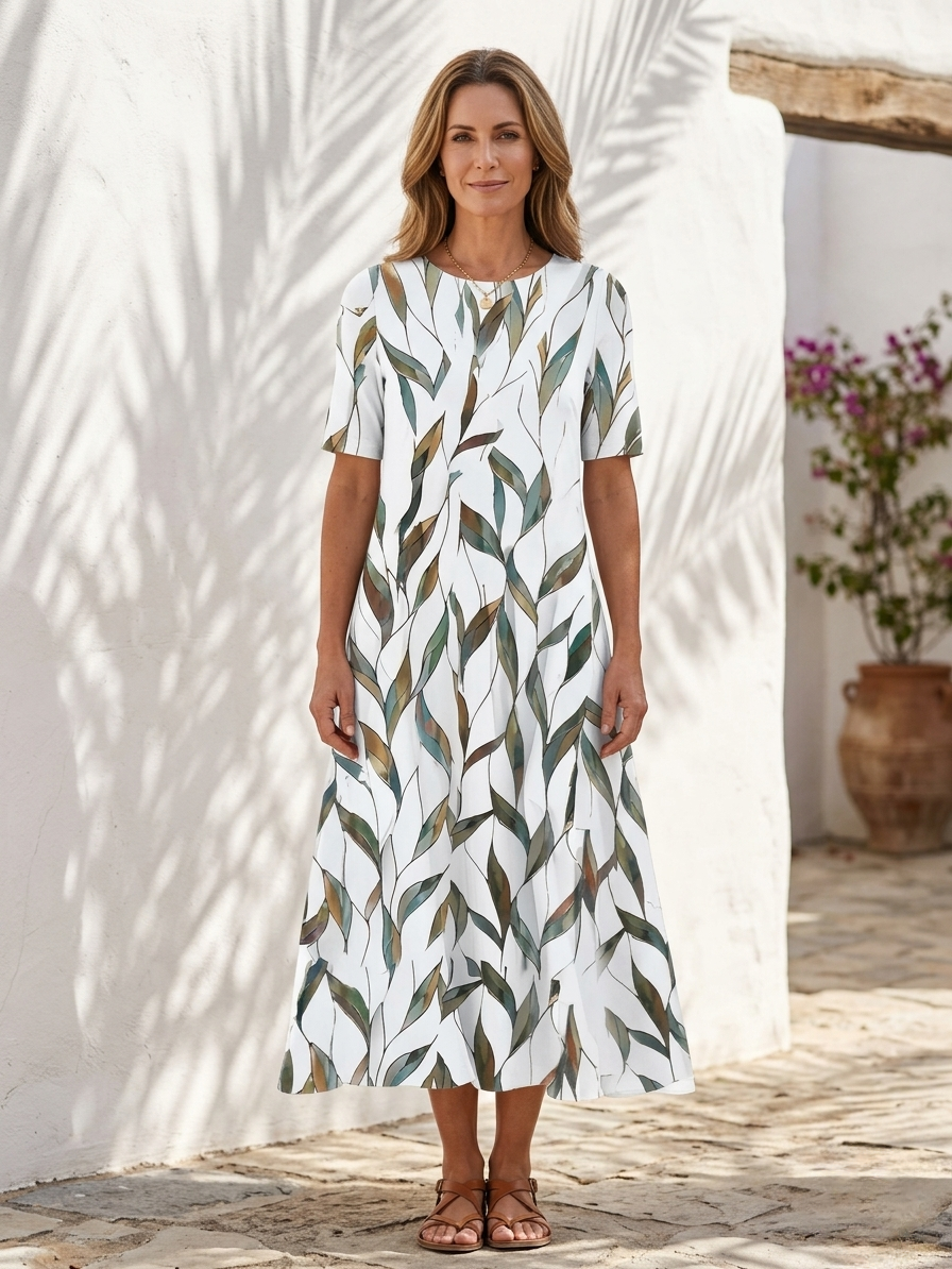 Brigid | Botanical Midi Dress