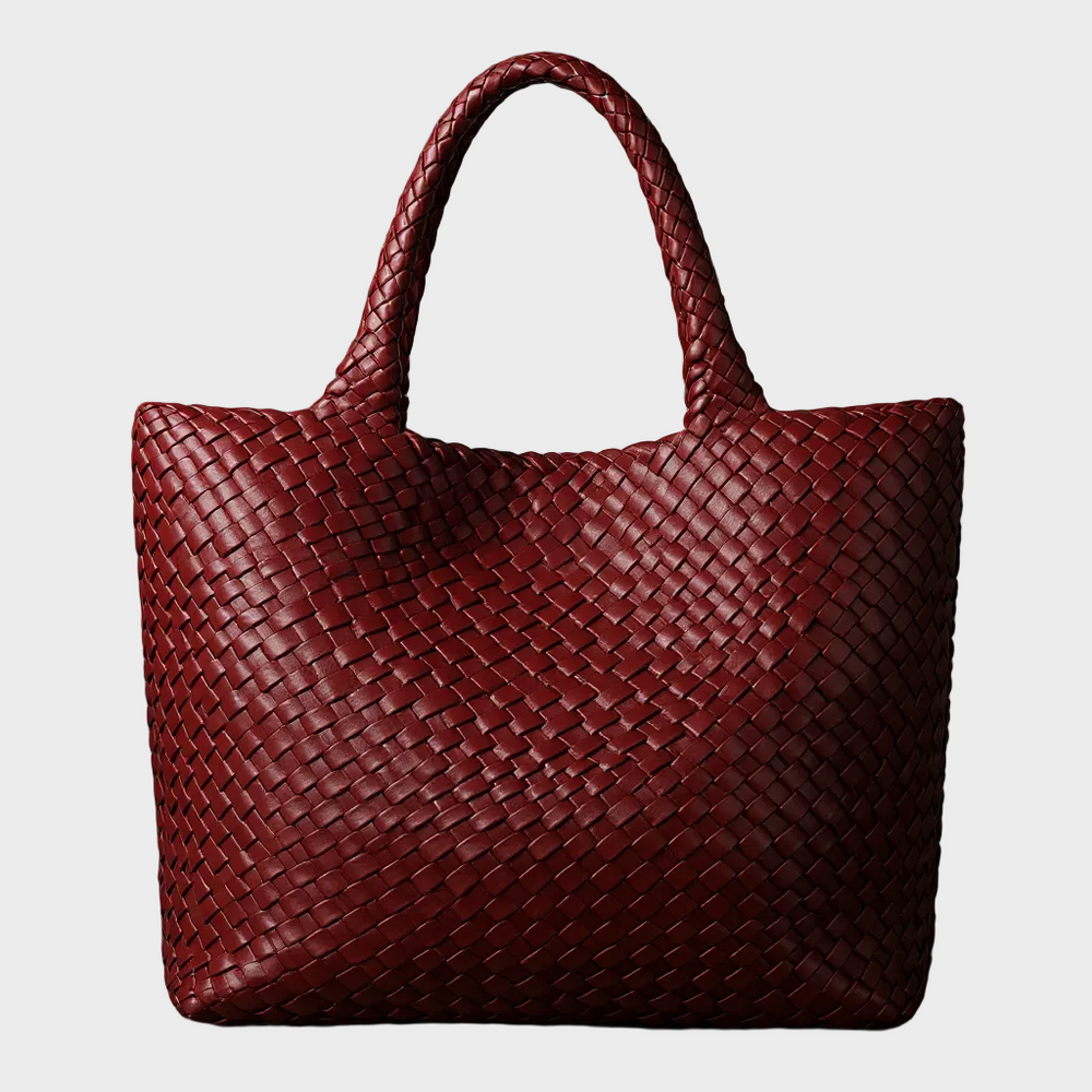 Evelyn | Woven Carryall - Cabernet