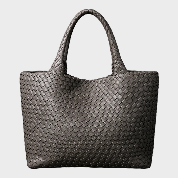 Evelyn | Woven Carryall - Slate Gray