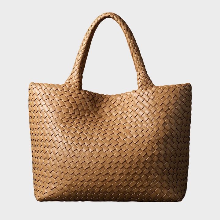 Evelyn | Woven Carryall - Apricot