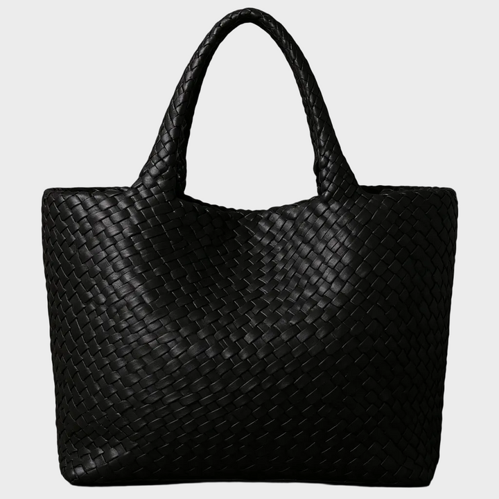 Evelyn | Woven Carryall - Charcoal