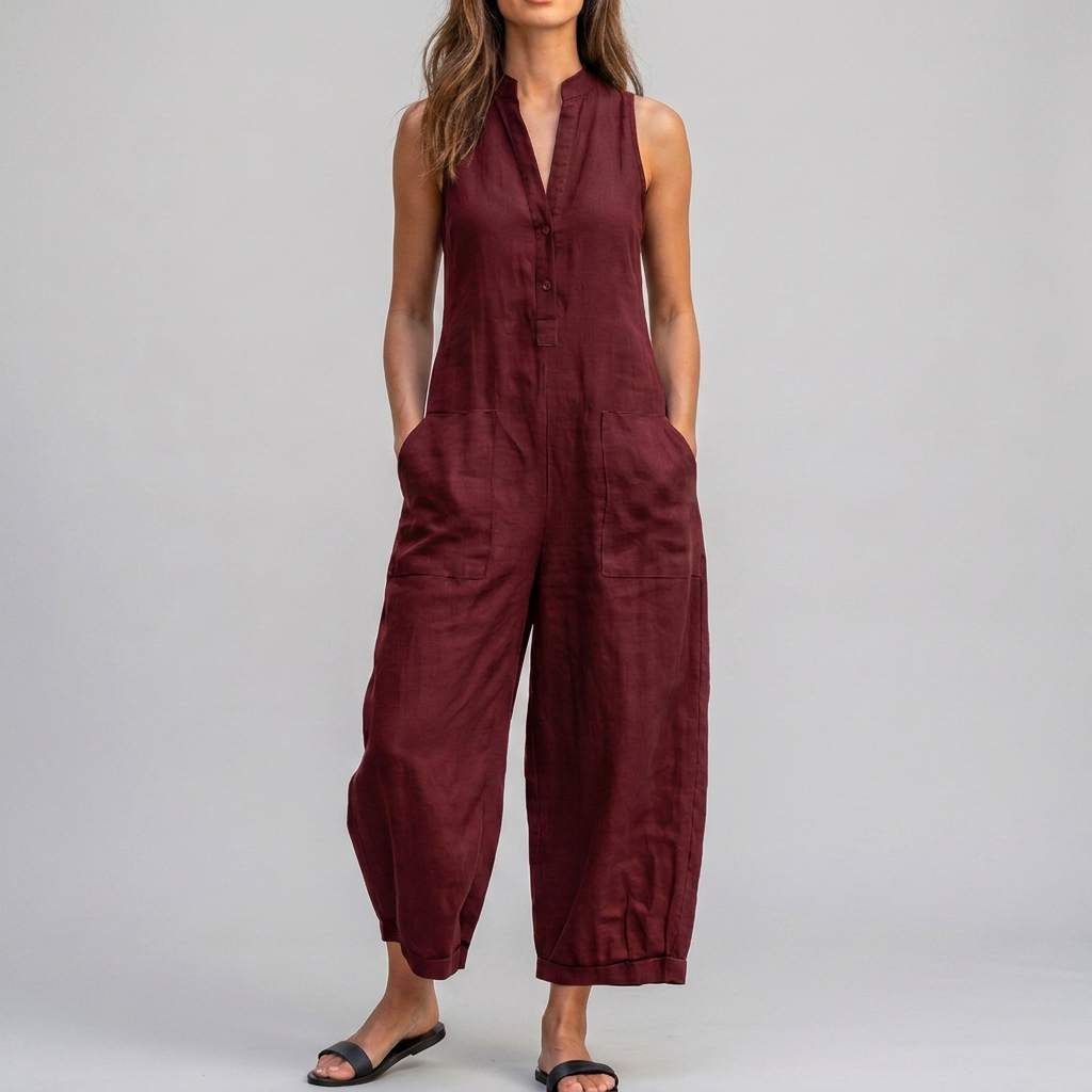 Nessa | Sleeveless Wide-Leg Jumpsuit